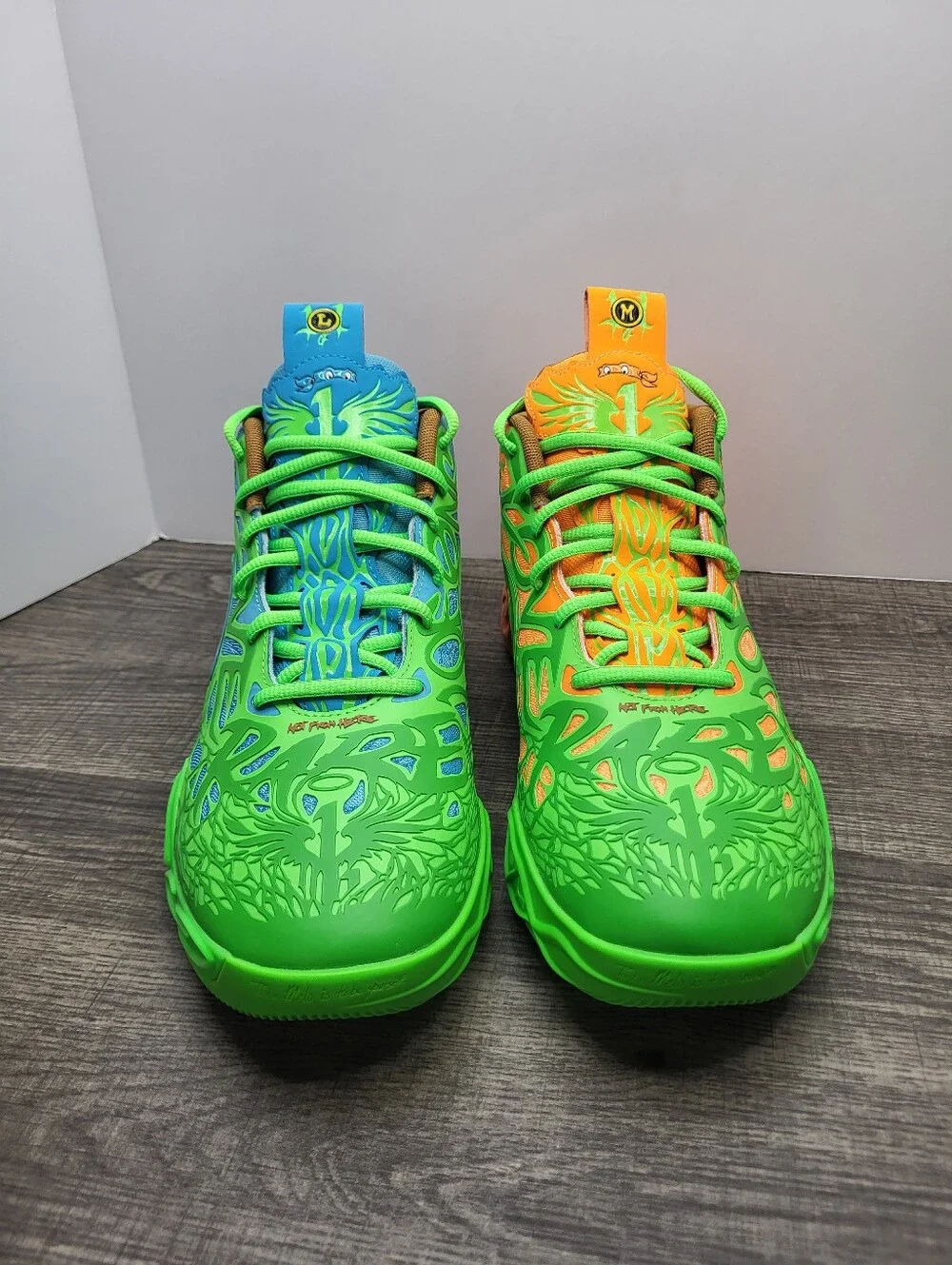 PUMA Teenage Mutant Ninja Turtles x MB.04 Leonardo & Michelangelo Men Sz 8.5 New